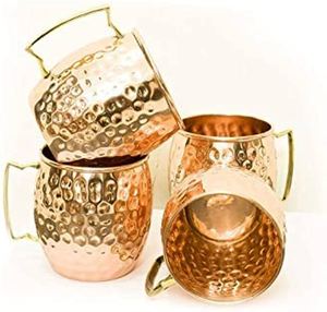Mug en cuivre de luxe fait main avec gravure – Tasse décorative pour bière et cuisine, grande capacité, compatible lave-vaisselle et micro-ondes – Meilleure vente - Product Image 3