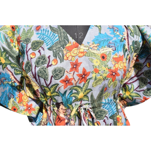 Caftan Robe de nuit en coton à imprimé floral pour femmes - Product Image 3