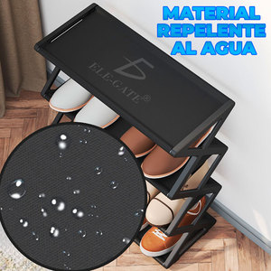 Organizzatore Moderno a 4 Livelli Staccabile per Scarpe e Vestiti, Scaffale in Tessuto e Plastica per Armadio, per Scarpe, Borse e Abbigliamento - Product Image 5