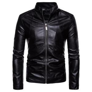Wholesale US Size Genuine Leather <b>Jacket</b> Plus <b>Velvet</b> Winter Coat Hooded Collar Cool Style Canvas Breathable Light XL Pattern - Product Image 2
