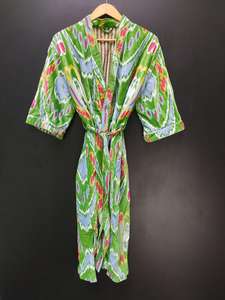 Batas de baño de terciopelo de calidad superior de proveedor indio, tacto suave, sensación cálida, longitud de rodilla de lujo frontal para mujeres, uso diario en el hogar - Product Image 4