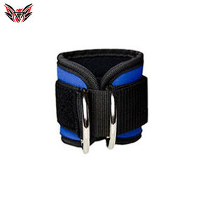 Fabricante OEM correas de tobillo de neopreno acolchado con anillo en D para levantamiento de pesas gimnasio Fitness entrenamiento correas de entrenamiento - Product Image 3