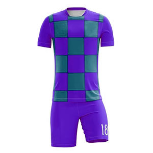 Vêtements de football pour hommes de la plus haute qualité couleur unie haut de football simple maillot chemises de football uniformes - Product Image 5