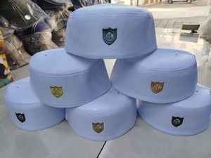 Logotipo personalizado, gorra de oración musulmana de barco Malasio de alta calidad, sombrero blanco negro para las cuatro estaciones en Bangladesh. - Product Image 3