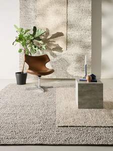 Parche de alfombra de lana pura Marrón 160x230 cm Parche de alfombra de lana pura Marrón 160x230 cm Lana para comedor, pasillo/entrada, dormitorio - Product Image 2