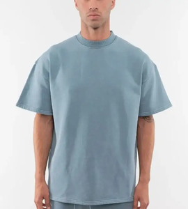 New Style 100% Cotton High Quality Heavy Custom Printed Graphic Plain Oversized <b>Men's</b> <b>T</b>-<b>shirt</b> - Product Image 5