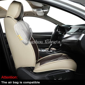 Funda de Asiento de Coche Universal de Cuero Sintético Xiangta 5D, Accesorios Interiores para Coche, Impermeable, Juego Completo de Fundas para Cinco Asientos - Product Image 3