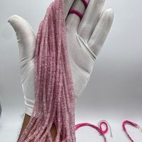 JAIPURI GEMS Natürlicher Rosa Saphir Edelstein Facettierte Rondell-Perlen 3mm 5mm Hochwertige Saubere Materialien Schmuckherstellung 50+ Jahre Erfahrung