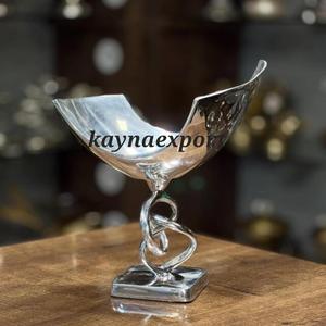 Bol ovale poli miroir pour riz, avec support en feuille d'or, moderne, écologique, style coréen, pour camping, en métal - Product Image 3