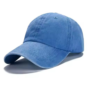 Gorra de béisbol de algodón lavado transpirable con hebilla de metal ajustable y acabado de aspecto Vintage para trajes Casuales - Product Image 4