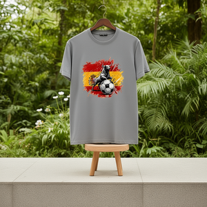 T-shirt unisex 210GSM 100% cotone casual oversize con stampa serigrafica personalizzata, modello Dried - Product Image 3