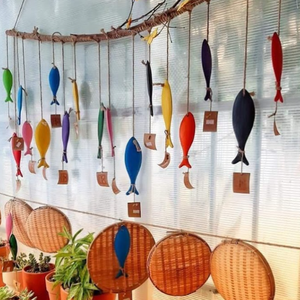 Wooden Fish Wall Decor | Coastal Style Home Decoration, Eco-Friendly Handmade Art, Bulk Export Service - Product Image 1