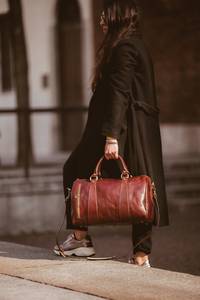 กระเป๋าหนังกันน้ำกระเป๋าถือใบใหญ่กระเป๋าเดินทางทรงดัฟเฟิลกระเป๋าเดินทางแบบปรับแต่งได้สำหรับผู้ชายใส่ LTB-0015ข้ามคืน - Product Image 2