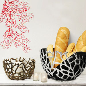 Lot de 2 bols à dessert et à dattes en bois de couleur marron Qualité exclusive Forme ronde Différentes tailles Bols de table décoratifs pour aliments - Product Image 2