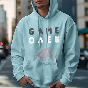 Sweats à capuche imprimés surdimensionnés de qualité supérieure, confortables au quotidien pour hommes, mode décontractée - Product Image 2