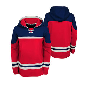 Sweat à capuche de hockey sur glace personnalisé, sublimé, coupe oversize, avec col en dentelle, pour jeunes et hommes, prix abordable - Product Image 5