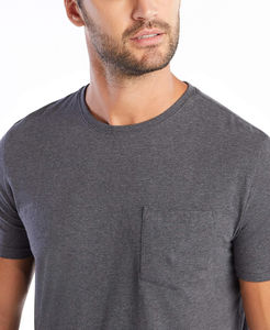 Nouvelle arrivée Dernier design T-shirts à poche Vêtements pour hommes Logo et taille personnalisés Prix compétitif T-shirts à poche pour hommes - Product Image 4