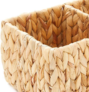 ตะกร้าเก็บอุปกรณ์ที่ใช้บนโต๊ะอาหารแบบเรียบง่ายเป็นมิตรกับสิ่งแวดล้อมชุด3ชั้นเดียวทำมือสำหรับเก็บในห้องนั่งเล่น - Product Image 3