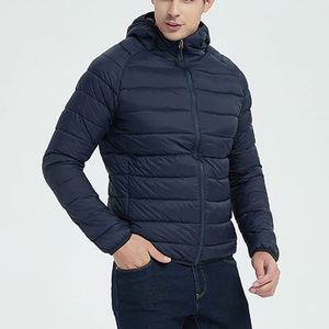 Wholesale Men's Quilted Puffer Jacket Hooded Winter <b>Warm</b> Lightweight Casual Down Coat Custom OEM Winter Outerwear - Product Image 1