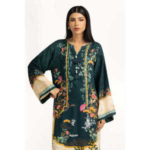 Ensemble coordonné en crêpe de viscose imprimé IPST-55062, style décontracté avec design sans col pour le printemps/été - Product Image 6