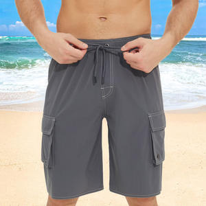 Pantalon short en maille pour garçon 4-20 ans 100% coton Poche élastique décontractée avec décoration à motifs Impression globale pour la collection d'été - Product Image 6