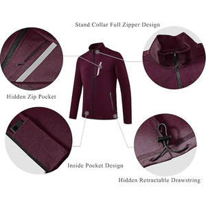 ชุดวอร์มผ้าฟลีซสำหรับผู้ชายชุดออกกำลังกายผ้าคอตตอนผ้าคอตตอนผ้าคอตตอนสำหรับวิ่งจ็อกเกอร์ไซส์พิเศษชุดวอร์มสำหรับฤดูหนาว - Product Image 4