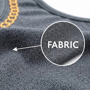 Eco Friendly Short Tank <b>Tops</b> With Chain Embroidery Cotton Blend Soft Breathable Fashion Women Sleeveless Summer Wear <b>Tops</b> - Product Image 4