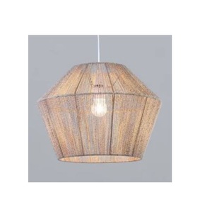 Lámpara colgante de bambú con forma de farol, accesorio de iluminación de mimbre Natural, tejido a mano, E27 - Product Image 5