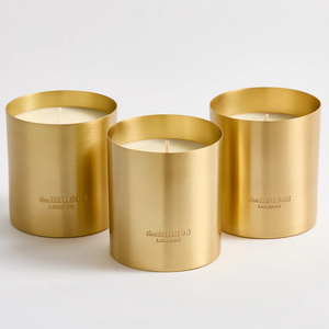 Bougeoir en laiton unique Récipient à bougie en métal personnalisé avec couvercle Récipient à bougie décoratif vide en cire parfumée en vrac - Product Image 4