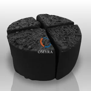 Eco-friendly Quarter Circle Charcoal Briquettes For Shisha/Hookah From Indonesia Support Customized Packaging