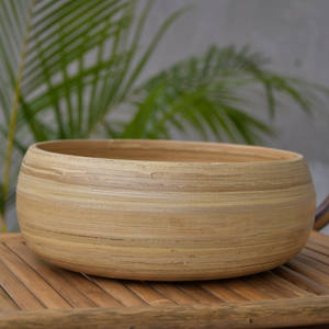 Bols à fruits en bambou enroulé coloré meilleur ensemble de dîner bol de service pour les repas à la maison et au restaurant - Product Image 3