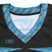 Maillot de football américain personnalisé sublimé en gros, 12 panneaux, respirant, séchage rapide, maille épaisse, coupe de match, sergé pour le tackle