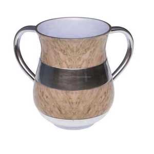 Meilleure vente : Ensemble de salle de bain en acier inoxydable élégant et personnalisable, comprenant une coupe de lavage juive (Netilat Yadayim) de 5 pouces et 40 oz pour Pessah - Product Image 5