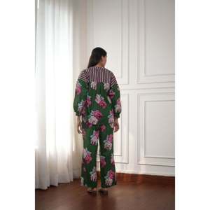 ชุดเซ็ตสไตล์โบฮีเมียนสำหรับผู้หญิง ลายสวนกุหลาบสุดหรู - Product Image 3