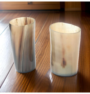 Verre à corne de grande capacité pour les cocktails de bière et de vin et les événements culturels Récipient à boire naturel élégant pour les cadeaux et la collecte - Product Image 1