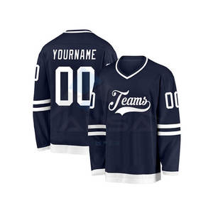 เสื้อฮอกกี้น้ำแข็งคุณภาพสูงแบบซับลิเมชั่น ออกแบบและโลโก้ตามสั่ง วัสดุพรีเมียม ชุดฮอกกี้แบบสั่งทำราคาประหยัด - Product Image 3