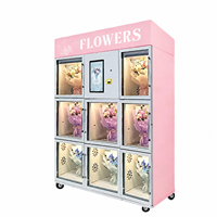 Distributeur automatique de fleurs fraîches en libre-service avec écran tactile pour bouquets d'extérieur