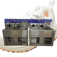 Machine à chaussures industrielle avec machine à laver les chaussures de blanchisserie automatique professionnelle d'occasion commerciale légère
