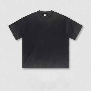 2025 personnalisé de haute qualité o-cou hommes T-Shirts et Shorts ensemble respirant lavage à l'acide Logo imprimé vêtements vierges - Product Image 1