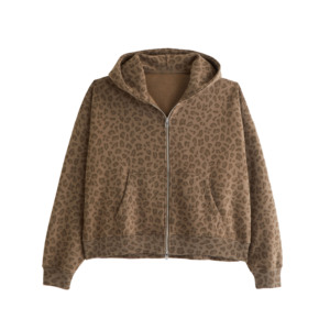 Sudadera con Capucha Personalizada para Hombre, Invierno, 360G, Gruesa, Extra Grande, Doble Cremallera, Color Sólido, 100% Algodón, Tela de Felpa de Alta Calidad, Secado Rápido - Product Image 4