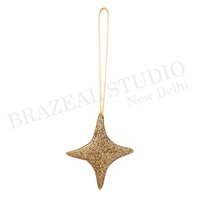 Décorations de Noël en velours satiné faites à la main par Brazeal Studio, brodées avec un logo personnalisé, ornements personnalisés en gros