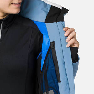 Chaquetas de esquí impermeables con logotipo personalizado para mujer, ropa de esquí de invierno colorida, respetuosa con el medio ambiente, para deportes al aire libre, resistente al viento - Product Image 3