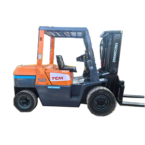 Chariot élévateur TCM d'occasion de 5 tonnes, bon état, prix avantageux, composants principaux : boîte de vitesses, pompe, moteur, roulement, pour mines/construction/ports - Product Image 1