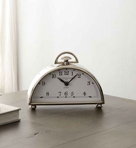 Horloge de table analogique en métal de haute qualité en laiton AK avec crochet supérieur en finition polonaise pour décor de table/décor de bureau - Product Image 6