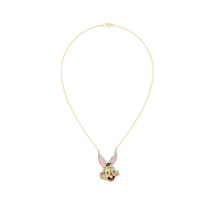 14K oro auténtico joyería fina conejito de dibujos animados laboratorio cultivado diamante colgante IGI certificado lindo OEM ODM colgantes y dijes - Product Image 5