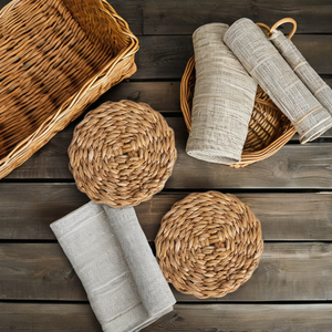 Tienphong แผ่นรองจานบนโต๊ะทำด้วยมือ, แผ่นรองแก้วซานไวโตะแผ่นรองบนโต๊ะสำหรับตกแต่งโต๊ะอาหารและป้องกัน - Product Image 3