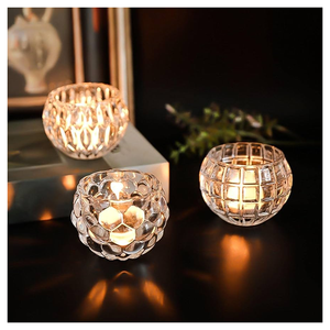 Mini chandelier en cristal de style européen ornements en argent créatifs pour la maison d'hôtel de mariage pour la mise en page de dîner aux chandelles - Product Image 2