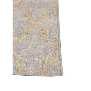 พรมขนสัตว์ทอแบบแบน Indusbar Ivory รุ่น Dwrm-138 ขนาด 9x12 ฟุต รูปทรงสี่เหลี่ยมผืนผ้า ลายทางสำหรับห้องโถง ใช้ในบ้าน ห้องนั่งเล่น - Product Image 4