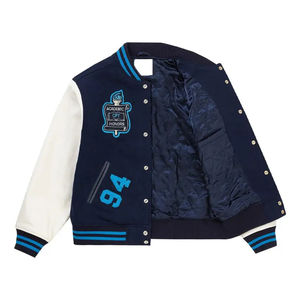 Unisex Winter Sporty Slim Fit Stand Collar Breathable Varsity Jacket Premium Quality Embroidered Logo ODM Service - Product Image 2