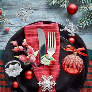 Anillos para servilletas de diseño personalizado, juego de anillos de acero inoxidable de la mejor calidad, hechos a mano, suministros de fábrica - Product Image 4